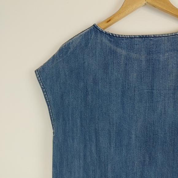 WILFRED FREE | denim oversize sleeveless top - Picture 5 of 12